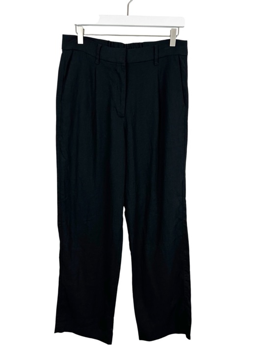 Old Navy Pants - Old Navy Linen Tailored Pants Size Medium in Black Jack